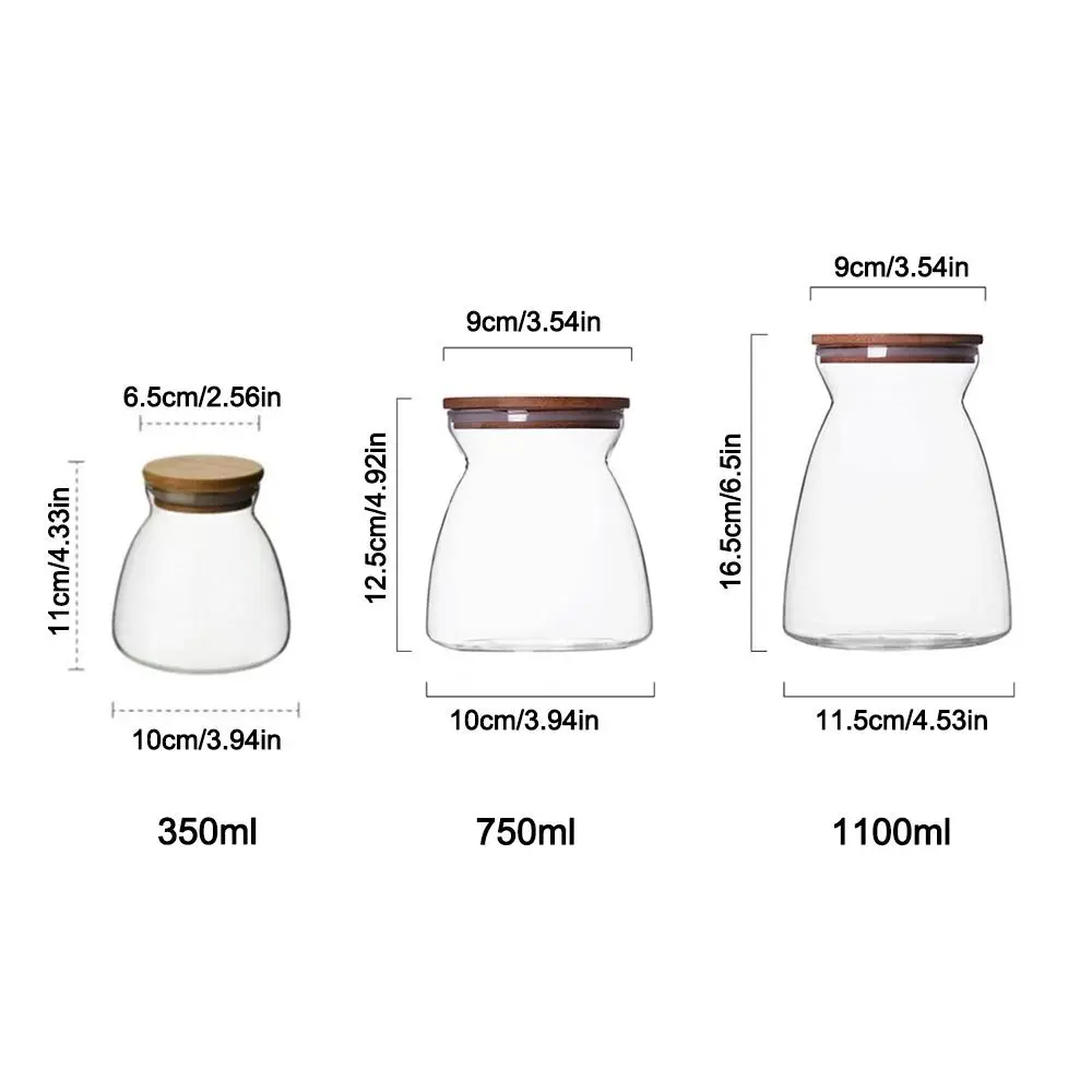 Multifunction Transparent Glass Storage Tank Leakproof Milk Powder Can Moisture Proof Sealing Food Container Tea Storage Jar