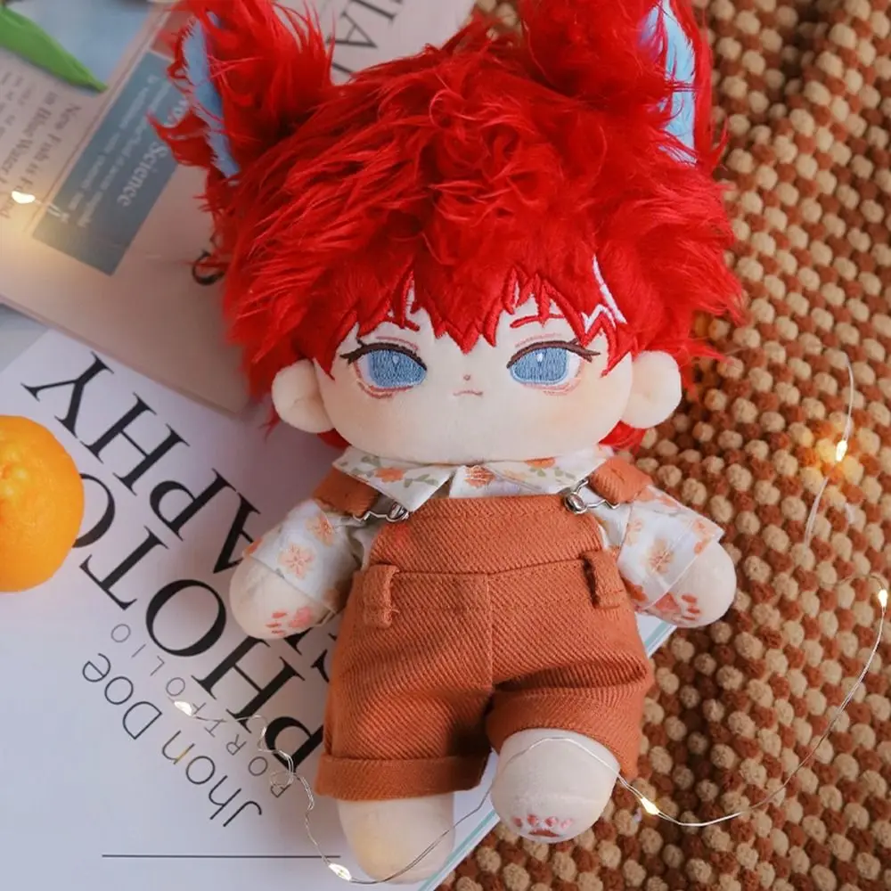 20cm Doll Clothes T-shirt Pants Mini Clothes Overalls Suit For Cotton Stuffed Dolls Toys Accessories Idol Doll Outfit T-shirt
