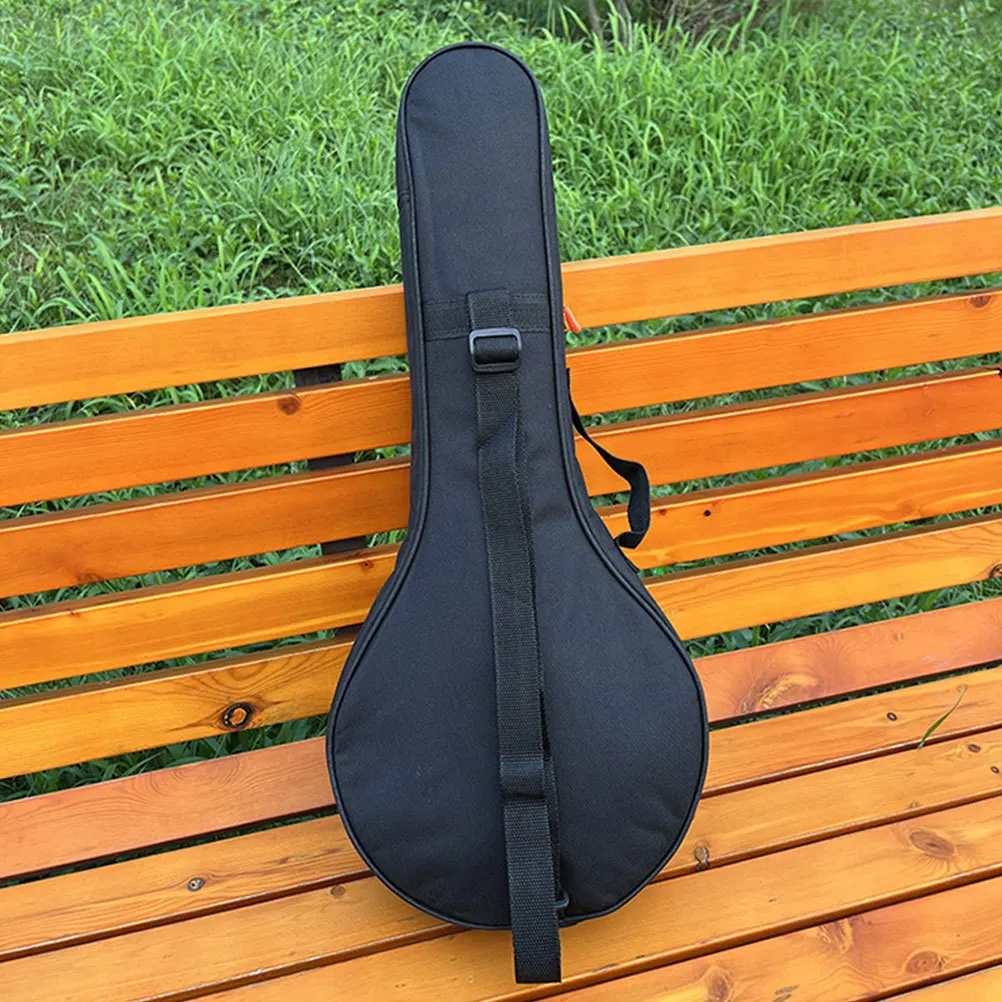 

4 String Banjo Backpack Bag Heavy Duty Portable Case With Handle Shoulder Straps For 5 String Storage Organizer Instrument Carry
