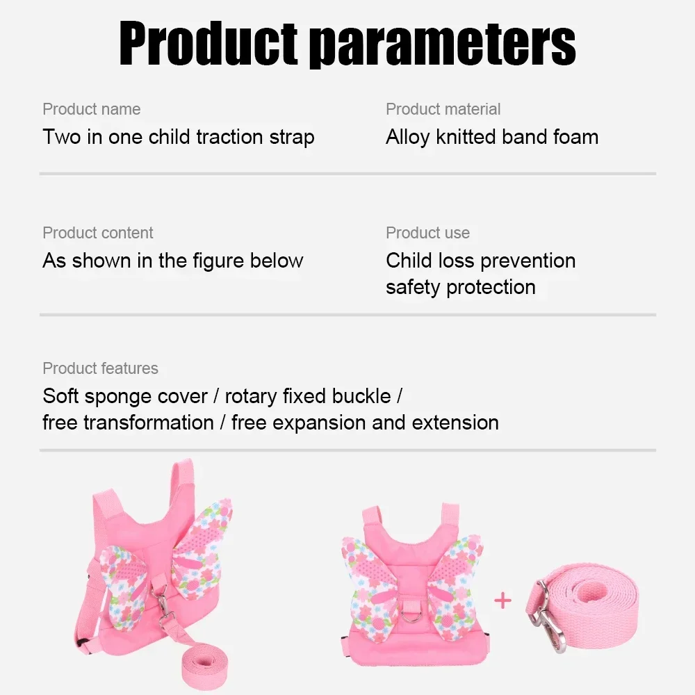 Anti-Verlust-Handgelenkband für Kinder, Leine, Rucksack, Baby-Sicherheitsgurt, Seil, modisches Armband, weiches Kinder-Wanderer-Kleinkind-Armband – Detail 16
