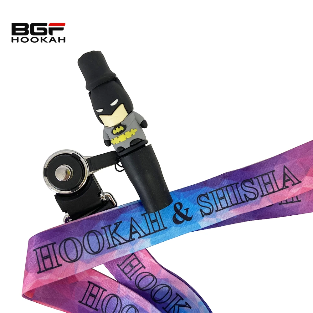 1Pcs Silicone Hookah Mouthpiece with Hang Rope Shisha Mouth Tips Chicha Narguile Cachimba Accessories