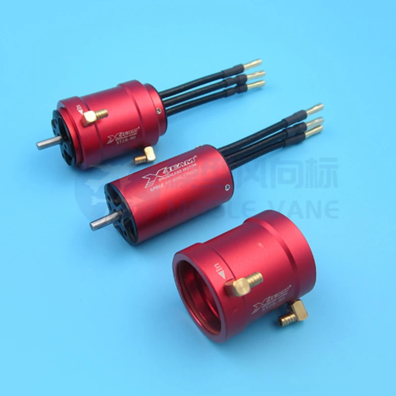 4-Pole 2850 Brushless Motor 3100KV 3500KV 4200KV+Water-Cooling Jacket Remote Control Boat Power Set 4mm Shaft 45-60CM Ship