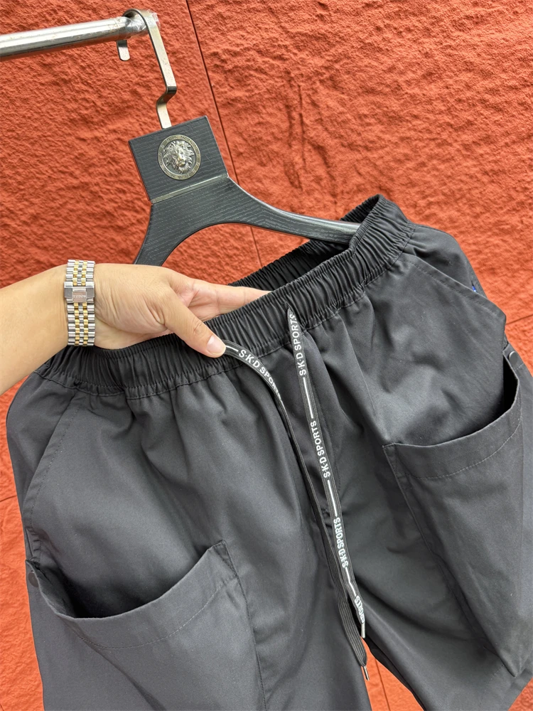 

Svip Sli Summer Men's Workwear orts Pure Cotton Loose Fit Five-ket Tee-Dimensional Casual Pants Urban Faion