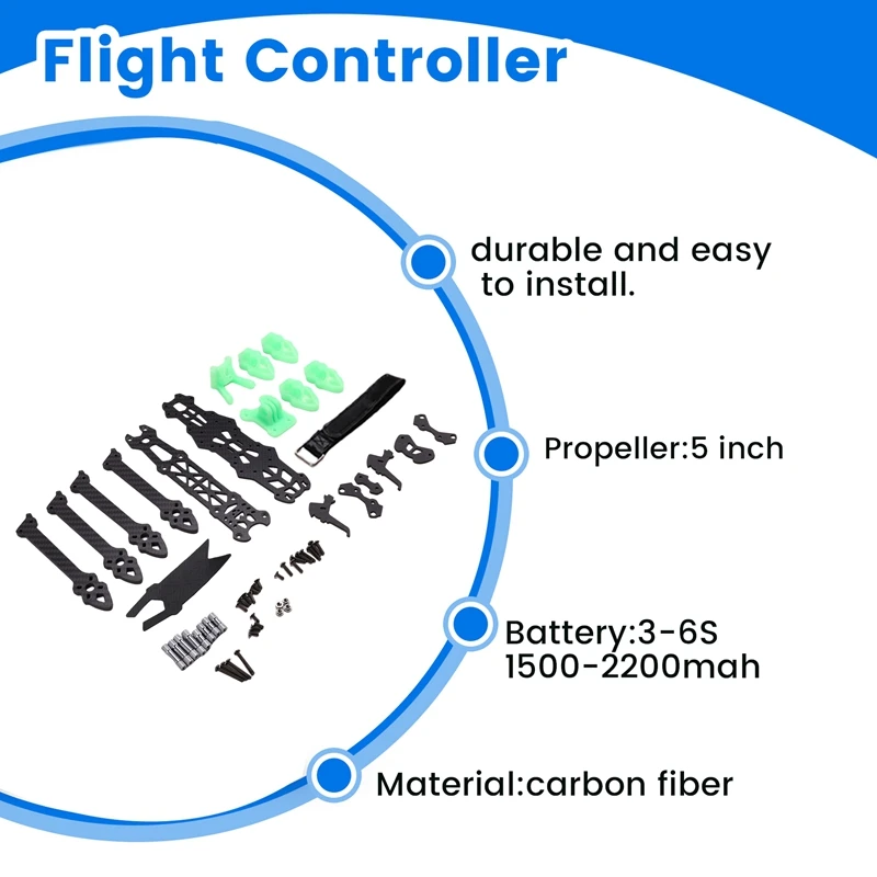 MARK4-HD مارك 4 HD 5 بوصة 240 مم FPV طقم إطارات ألياف الكربون ث/5 مم الذراع ل O3 FPV سباق الطائرة بدون طيار كوادكوبتر حرة