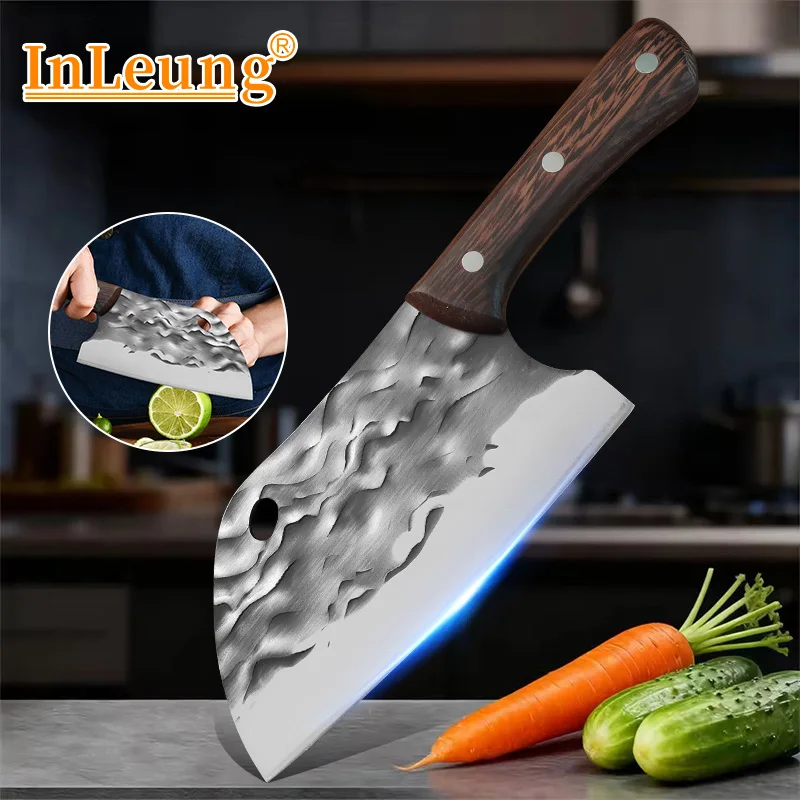 

Professional Slicing Knife Kitchen Meat Chef Slices Cooking Knives Wood Handle Utility Cooking Meat Cleaver Fruit Cutter Knife