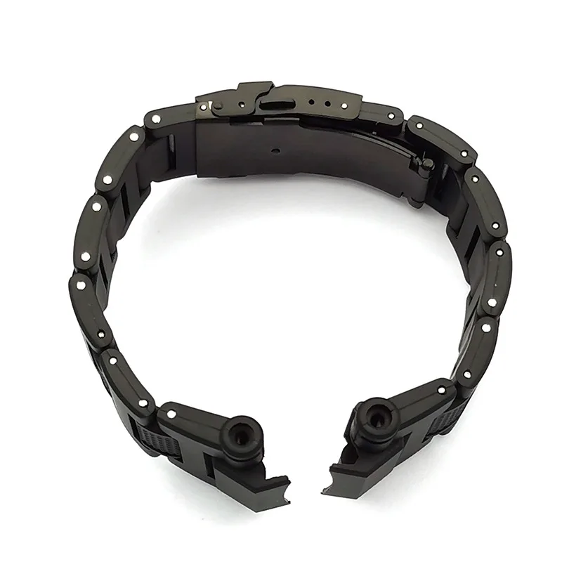 For CASIO g-shock GW-A1100FC GW-A1000 Composite plastic steel watchband Folding buckle bracelet Specialized watch strap 16mm