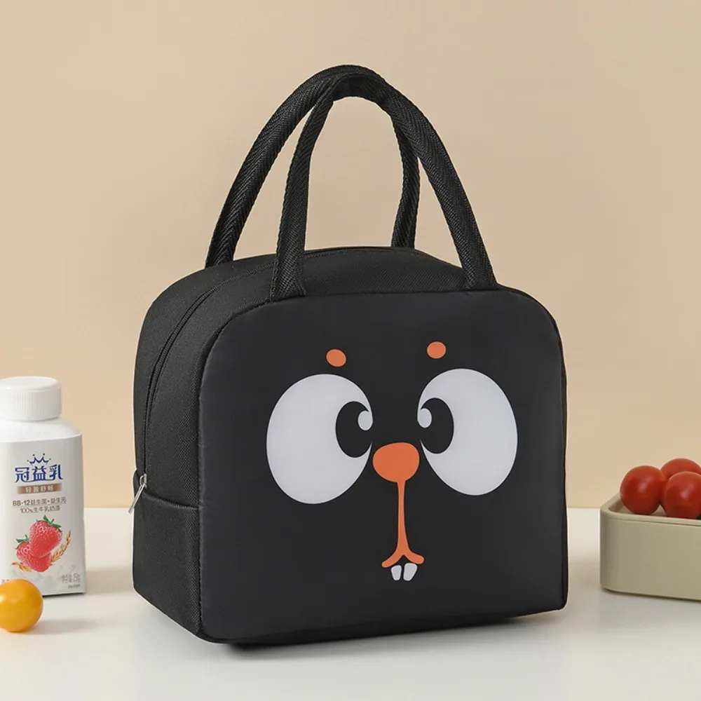 

Cartoon Animals Pattern Thermal Lunch Bags Waterproof Aluminum Foil Lining Lunchbox Bag Thickened Lunch Box Handbag Children