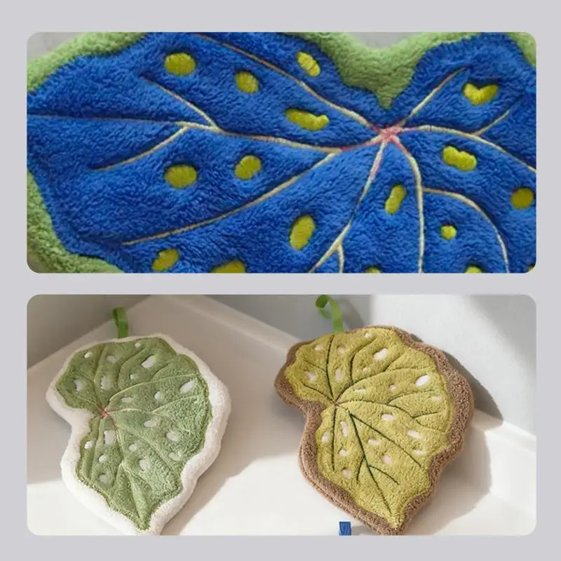 Leaf Hand Towel, Soft Absorbent Kitchen Towel
