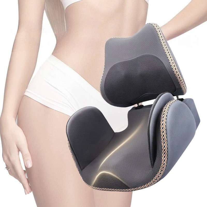 Multifunctional Waist Hip Massager Breathable Airbag Bidirectional Bionic Folding Buttocks Massager Relaxation Therapy Equipment