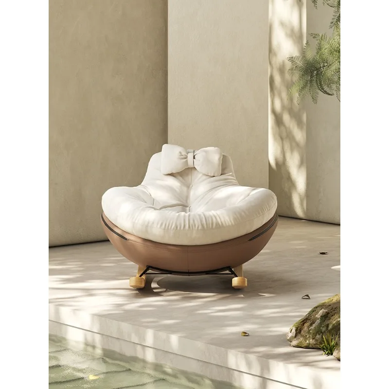 Rocking chair Italian light luxury modern simple home lazy recliner