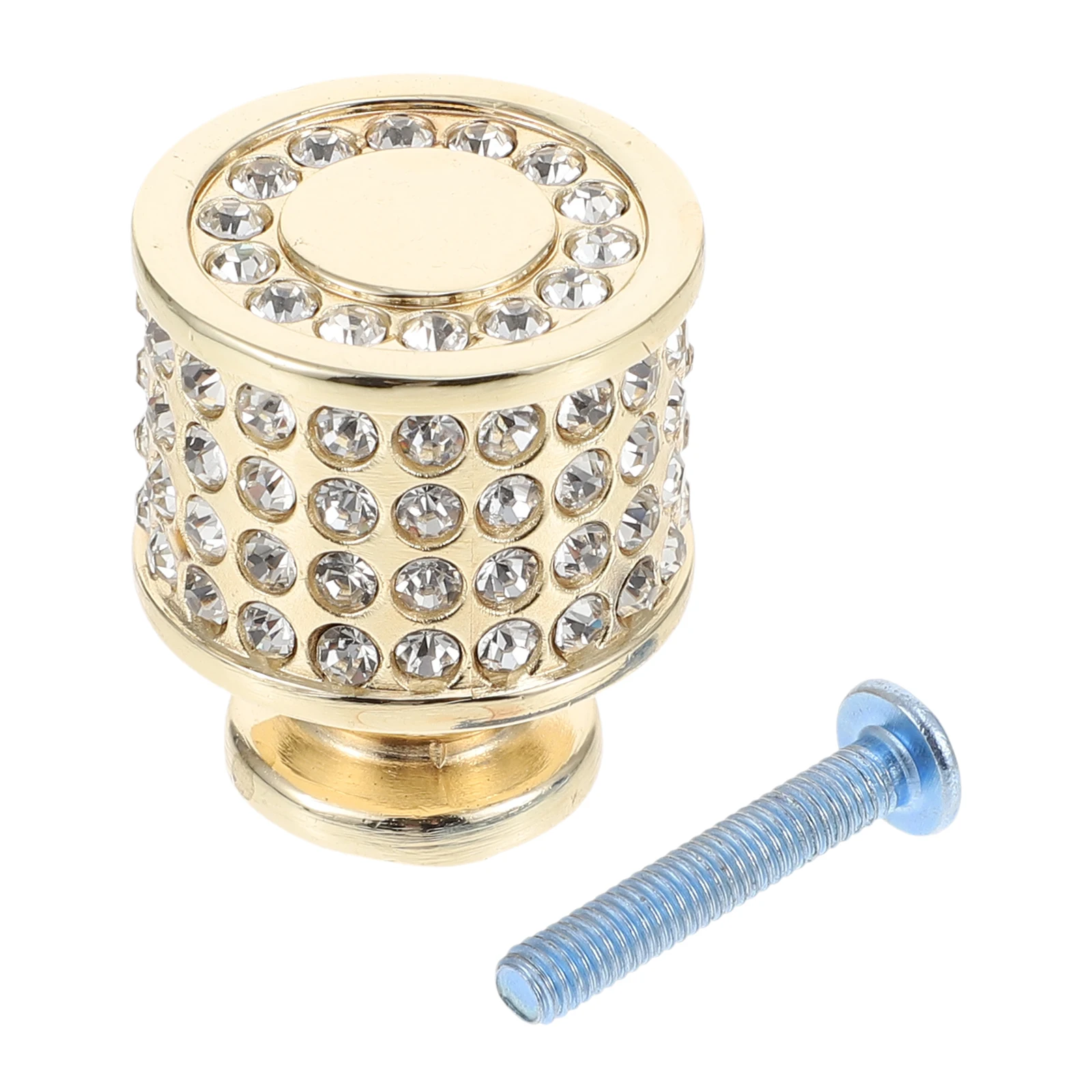

Gold Rhinestone Cabinet Knob Zinc Alloy Drawer Pull Handle For Furniture Closet Cupboard Dresser Unique Durable Design