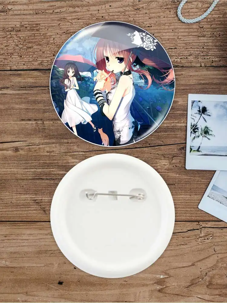 Subarashiki Hibi ~Furenzoku Sonzai Badge Brooch Gaming Peripherals Pin Hat Backpack Decoration School bag Decoration