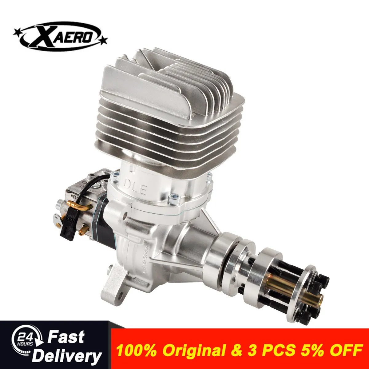 

DLE55RA 55CC Two Stroke Rear Exhaust Gas Engine w/ Muffler&Ignition for RC Plane