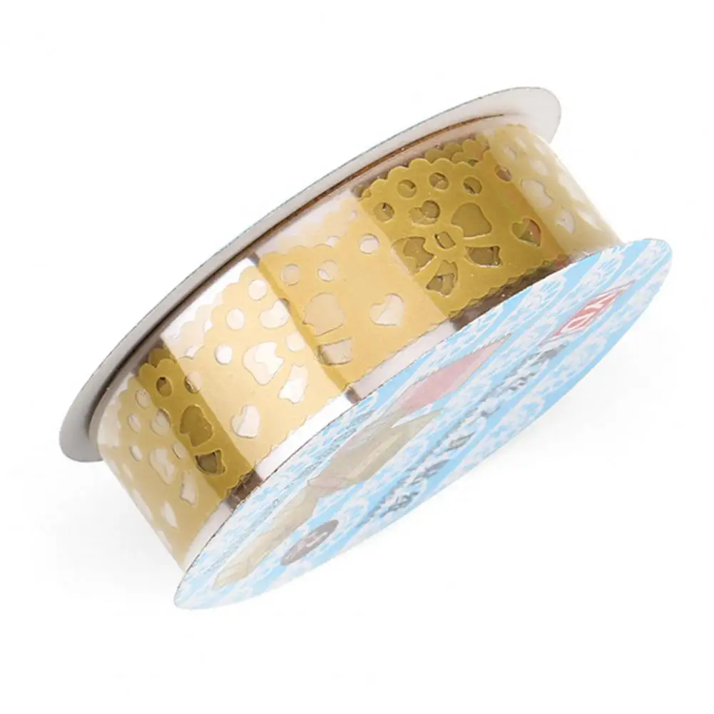 2 rolki Hollow DIY cukierki kolor Washi taśma koronkowa koreański styl darmowe cięcie łatwy w użyciu wiele kolorów ozdobnych DIY Mini taśma koronkowa