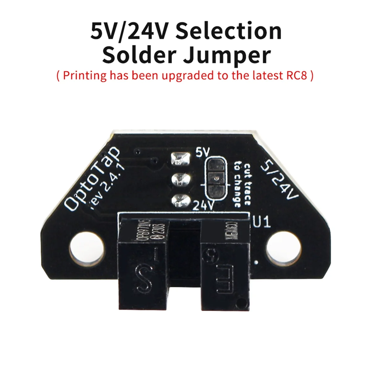 Voron Tap V2.4 키트의 새로운 기능 OptoTap V2.4 Pcb(RC8 인쇄 부품 포함) Voron 2.4 R2 Trident 3D 프린터용 5V/24V 지원