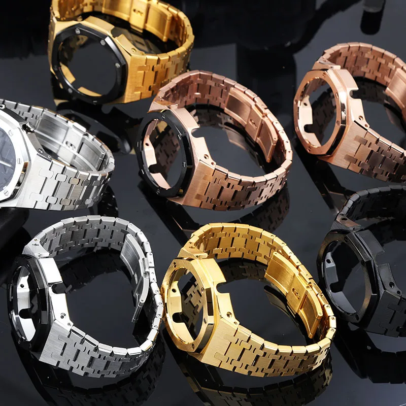 

Комплект для переоборудования из нержавеющей стали для Casio G-SHOCK GA2100/GA2110/GA-B2100 | Металлический корпус и комплект для модификации браслета – аксессуары для усиления защиты от ударов