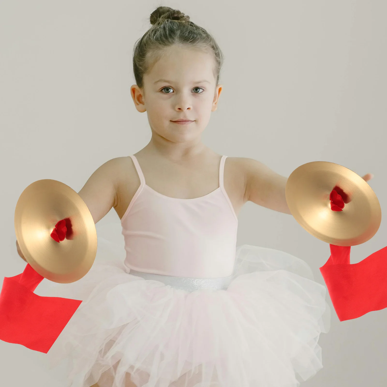

Small Finger Cymbals Drum Toys for Dancing Children Musical Instrument Golden Hand Percussion