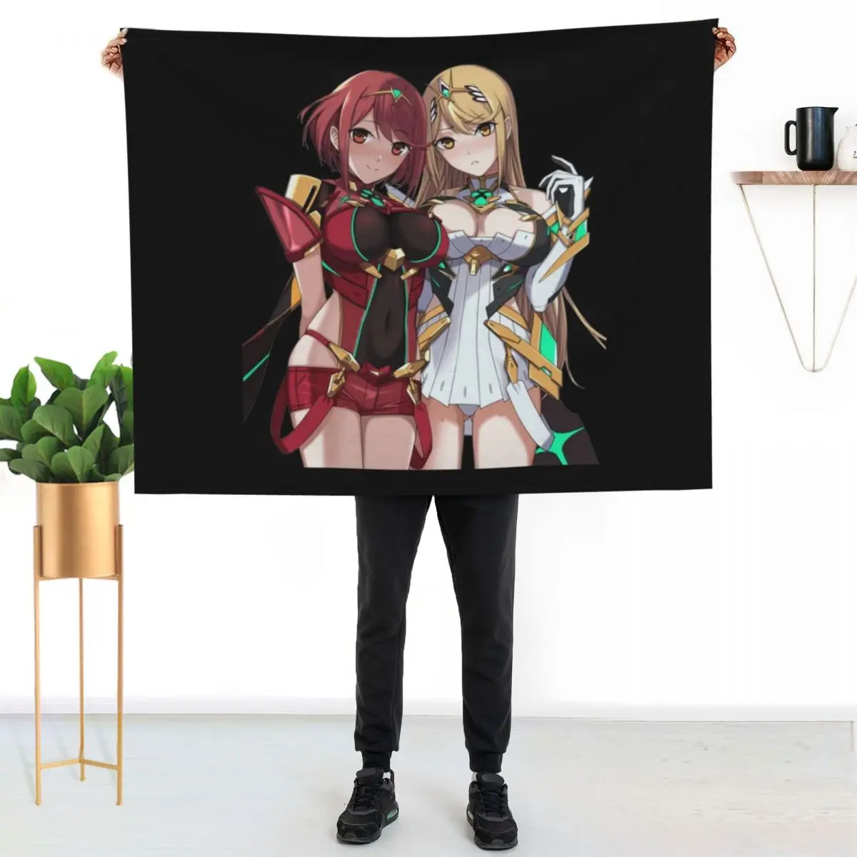 

Pyra & Mythra - 8Classic . Throw Blanket Cozy Light Blanket for Travel Camping Picnic