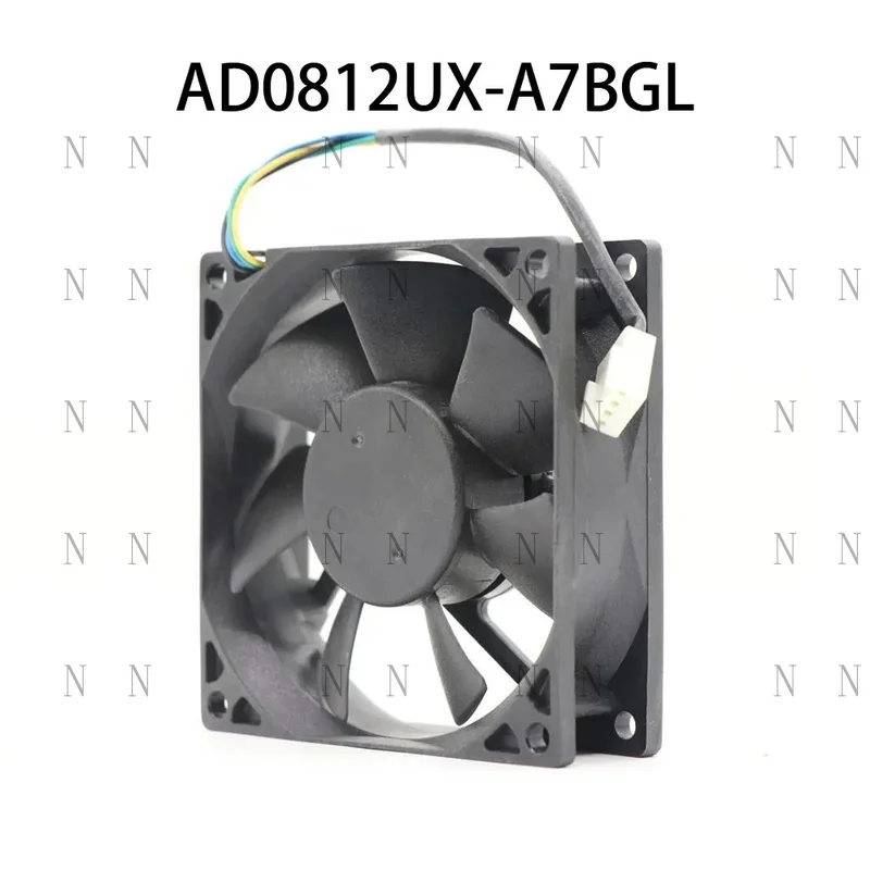 YJJ  FOR ADDA Axial Cooling Fan 80*80*25MM 4wires AD0812UX-A7BGL 12VDC 0.33A Fully Tested