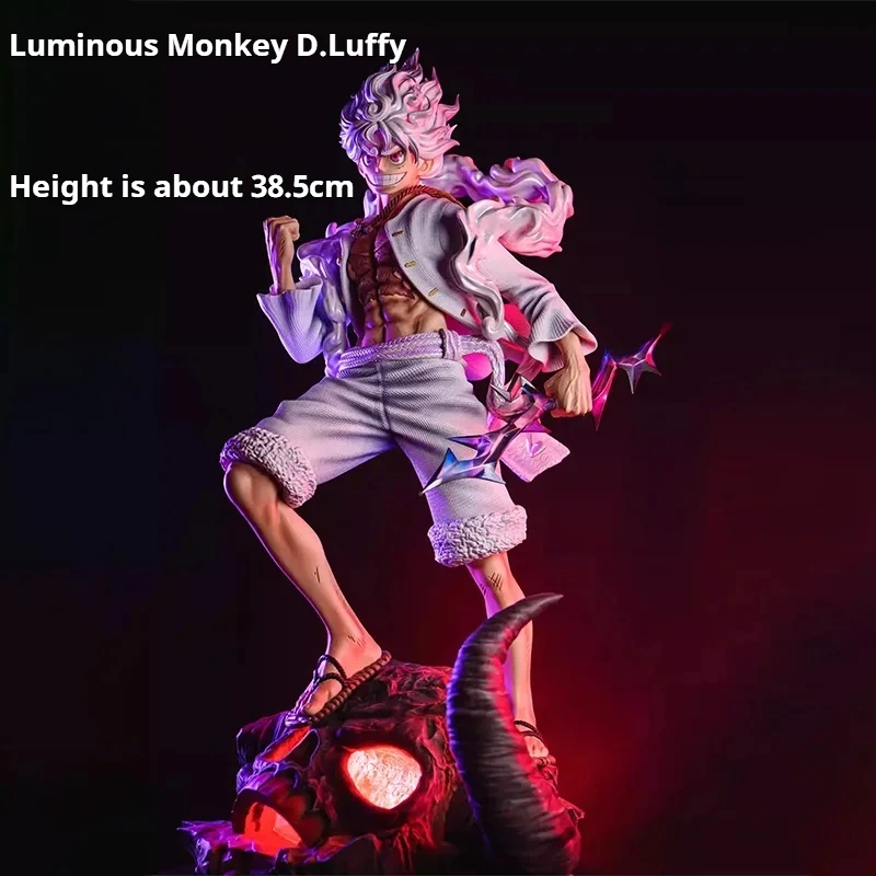 

Фигурка Луффи One Piece Gear 5, 38 см, светящаяся статуэтка из арки Ghost Island, коллекционная настольная декоративная игрушка, подарок для мальчиков и фанатов аниме