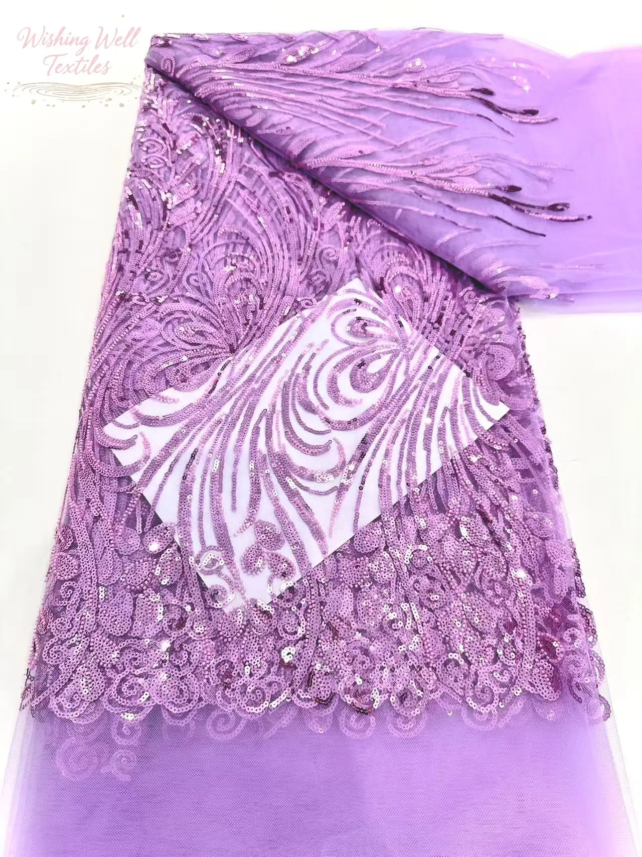 African handicraft beaded lace fabric, French luxury mesh fabric, Nigerian girl dress sewing fabric, high quality