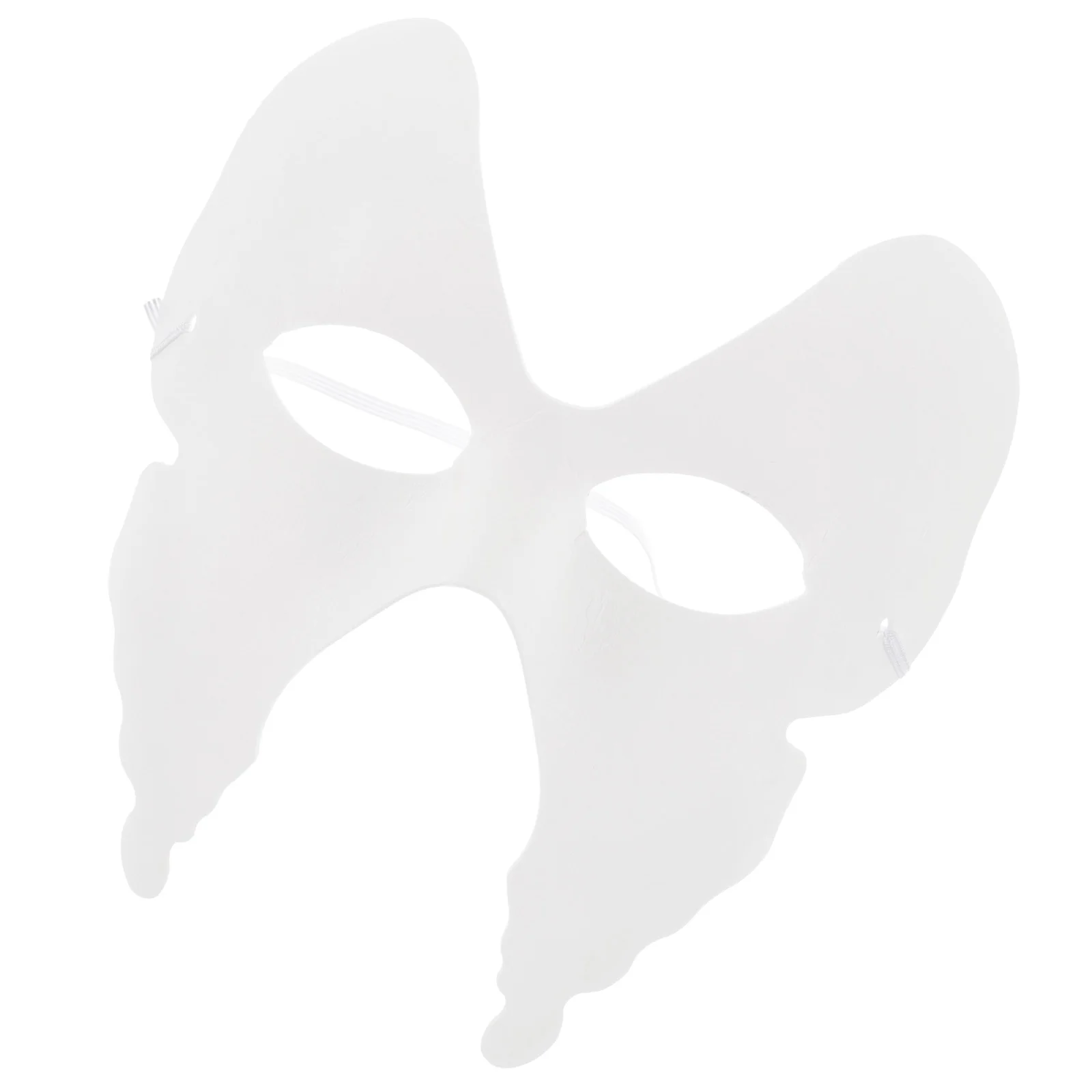 6 Pcs Aldult DIY Butterfly Mask Miss Halloween Blank Pulp Masquerade White Paper Masks