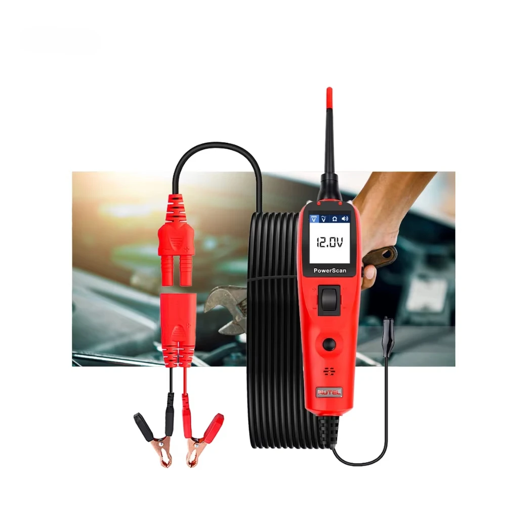 Autel Ps100 Powerscan Automobile Circuit Tester 6v-12v Do Voltage Polarity test Read AVOmeter 20ft Extension Cable