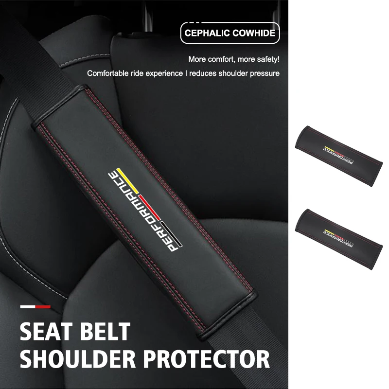Leather Car Seat Belt Shoulder Pad Breathable Protector Cover For BMW X1 X3 X4 X5 X7 G20 G38 F20 F39 F48 E46 E60 E36 E39
