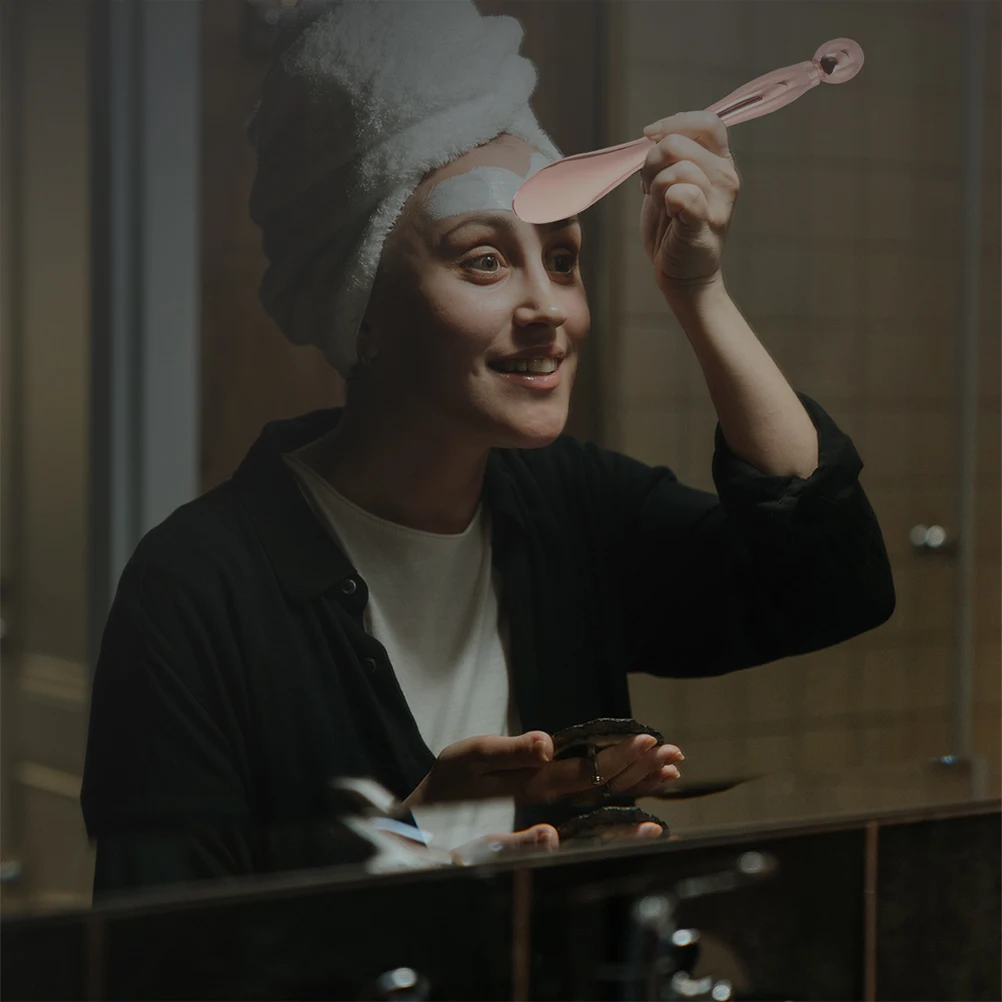 

2pcs Eye Cream Stick Applicator Zinc Alloy Facial Massaging Rod Tool For Eyes Skin Care Lotion Applicator