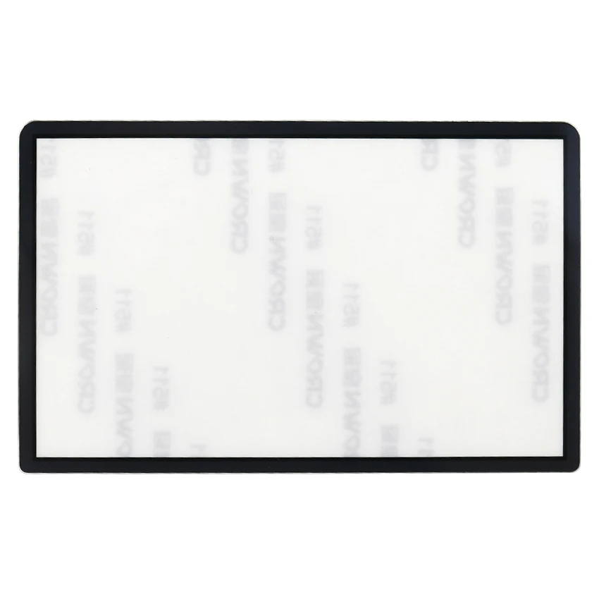 JCD 1Pcs แก้วสีดำด้านบนด้านหน้าด้านบนกรอบหน้าจอ LCD ฝาครอบเลนส์สำหรับ3DS