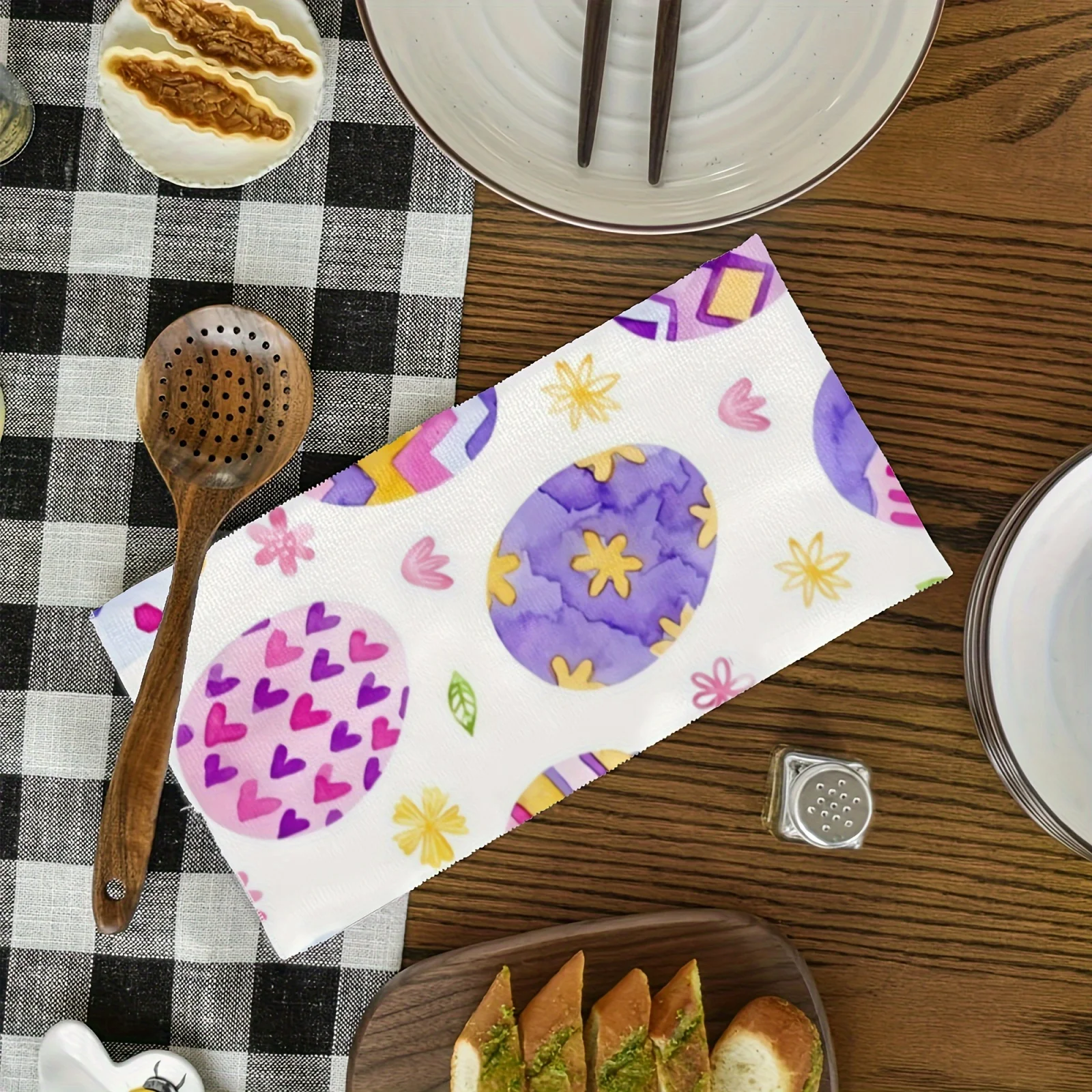 2-Pack Versatile Absorbent Dish Towels(40x60cm)  , Quick-Dry for Kitchen Cleaning & Daily Use