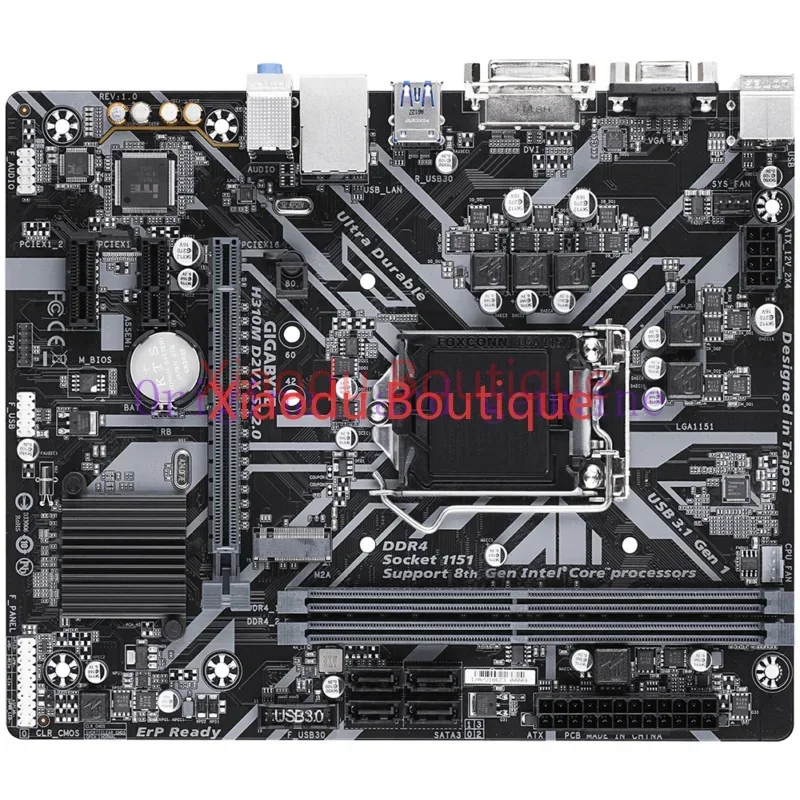 FOR GIGABYTE H310M D2VX-SI 2.0 Motherboard Intel H310 LGA 1151 DDR4 Core M.2 M-ATX