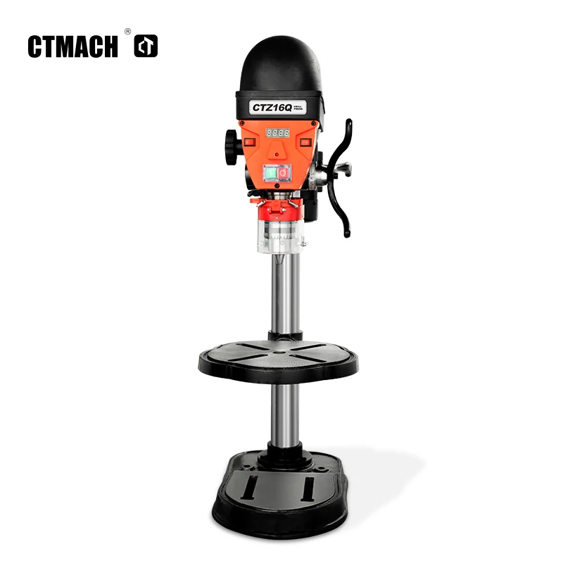 CTAMCH CTZ16Q Bench Drilling Machine with Gearbox Engine & Motor 16mm Max Drilling Dia High Productivity 220V CE Certified
