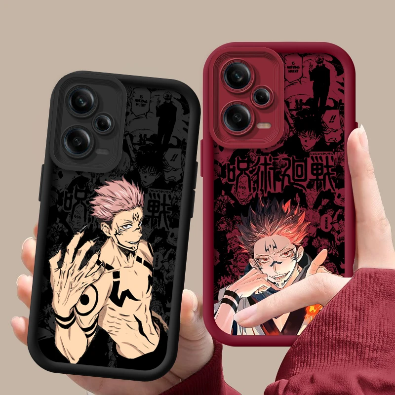 Jujutsu Kaisen Yuji Sukuna für Redmi Note 12 11 10 9 8 7 k50 40 30 20 12 10 9 a c Pro 5g 4g Soft Eye