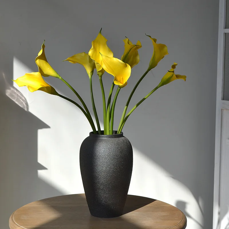 5pcs Large Calla Lily Artificial Flowers Wedding Decor Bridal Bouquet  Fake Flowers Realistic Callas Home Decoration Accessories