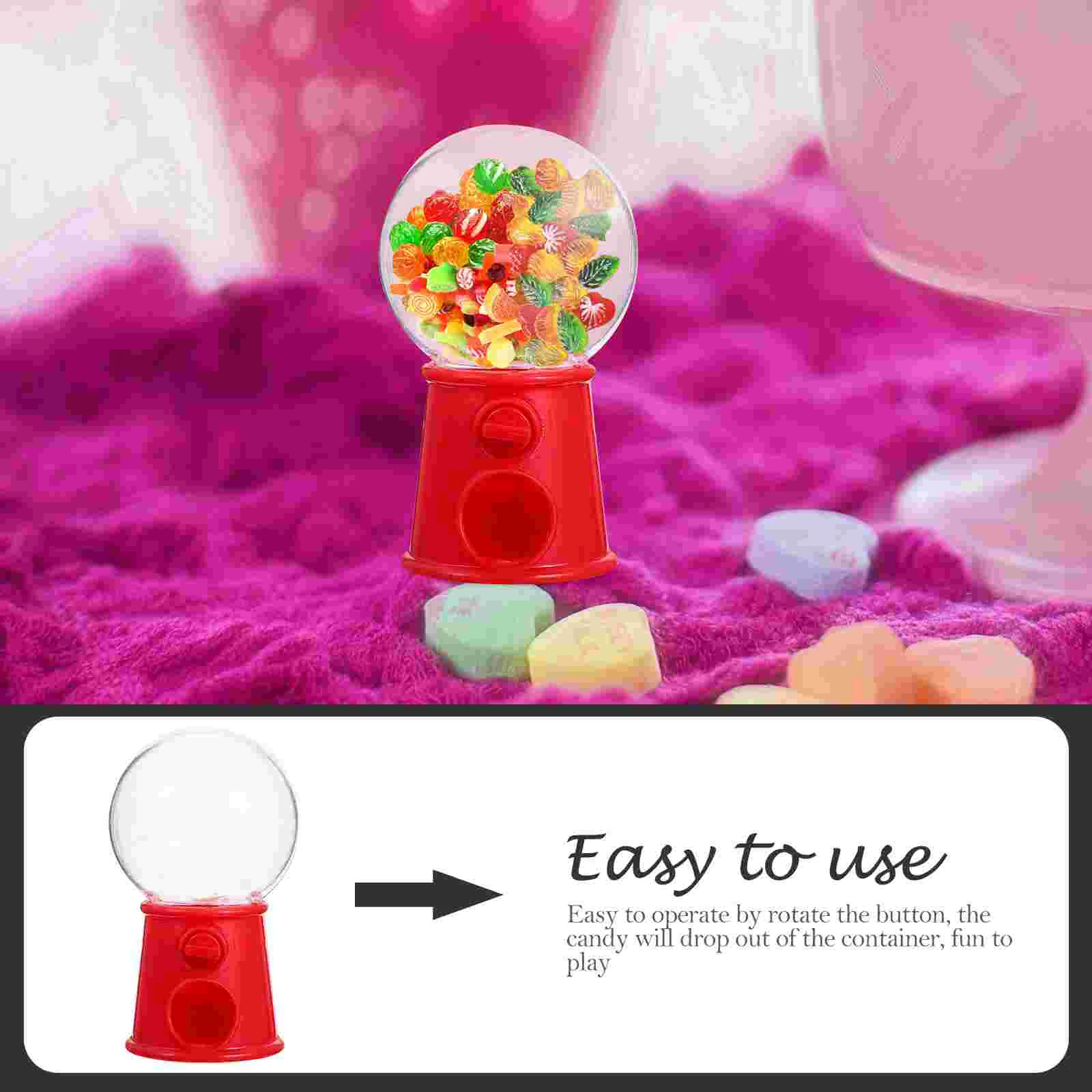 12 Pcs Mini Machine Candy Dispenser Creative Ornaments for Kids Gumball Adornment Bulk Toys