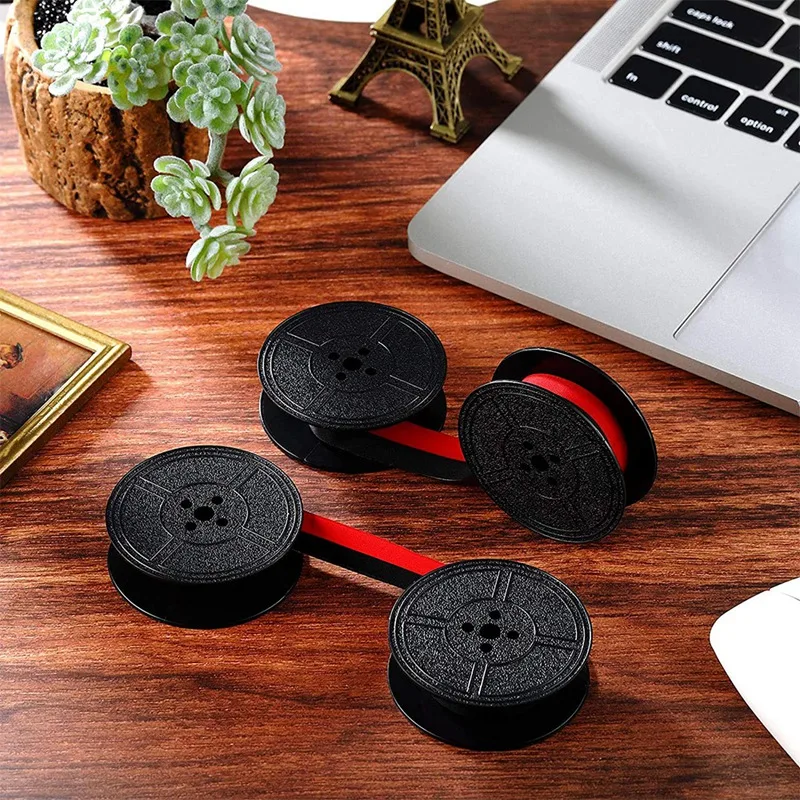 Typewriter Ribbon Twin Spool Typewriter Ribbon Red and Black Twin Spool Replacement Pack for Most Typewriter