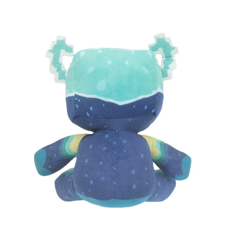 かわいい茶色の牛のぬいぐるみ、ワーデンドール、クリスタル、超柔らかいアニメのぬいぐるみ、青いモンスターのおもちゃ、子供、キッズ、クリスマスプレゼント