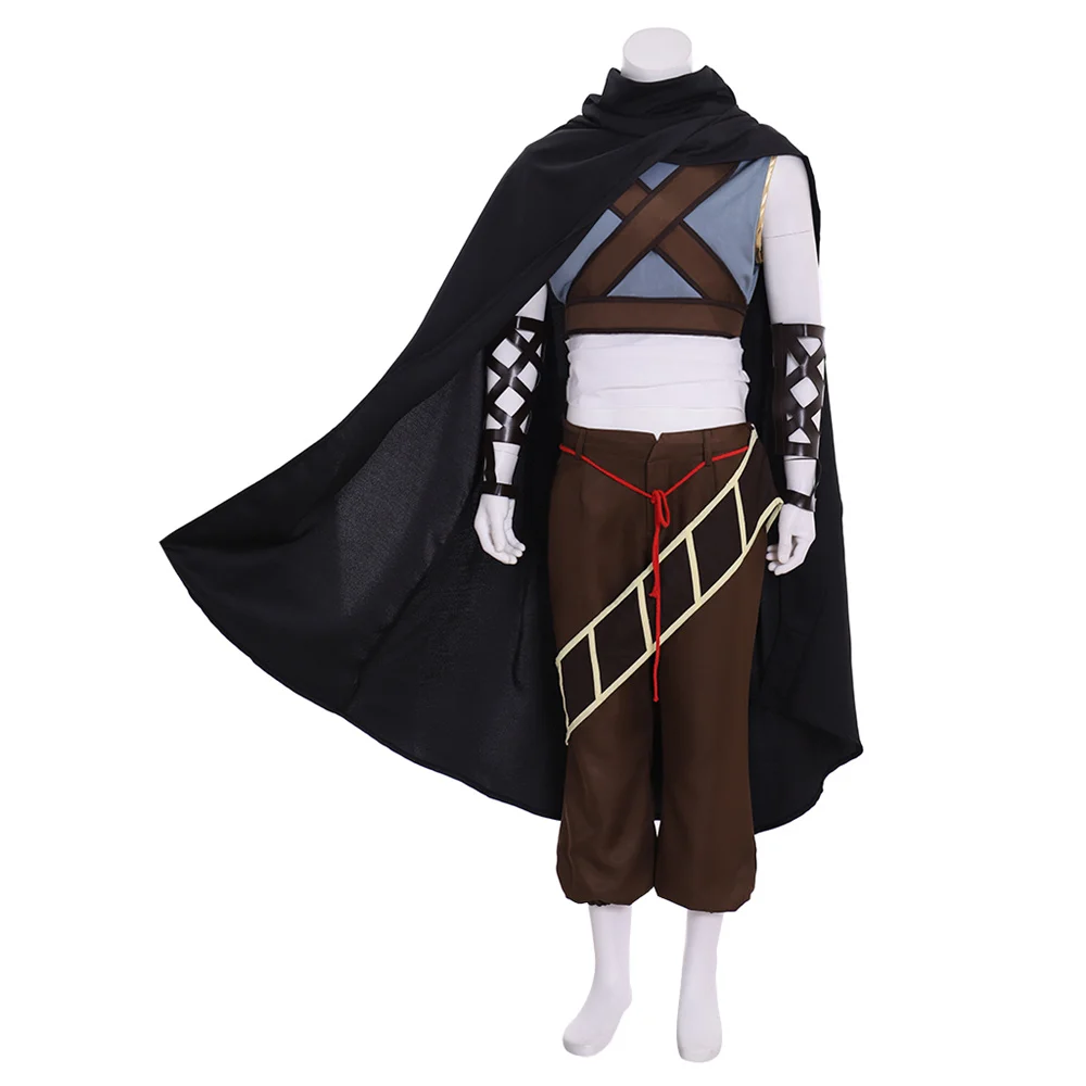 

Master of Ragnarok Blesser of Einherjar Yuto Suoh Cosplay Costume Men Top Cloak Pants Uniform Halloween Party Outfit