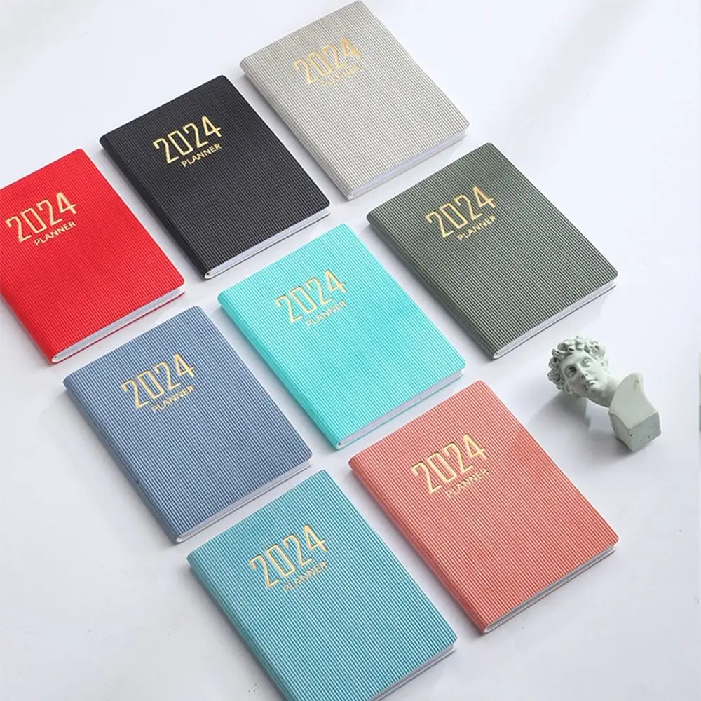 

2024 A7 Mini Agenda Book Portable Diary Weekly Planner Notebooks To Do List English Notepad With Calendar School Office Supplies