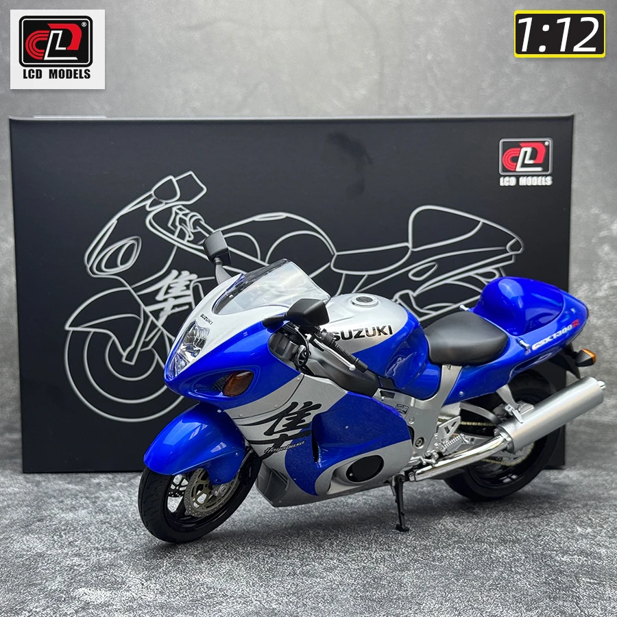 LCD-Druckgussmodell im Maßstab 1:12, neue Suzuki GSX1300R Hayabusa-Motorradlegierungsmodell,