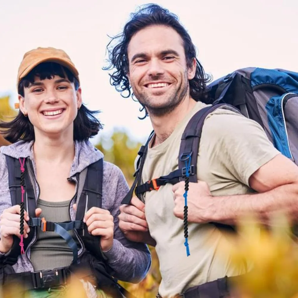 15 قطعة حبات الحارس عداد بيس للمشي لمسافات طويلة الاكريليك حبل الخرز Pace عداد لمسافات طويلة التخييم عداد للمغامرات في الهواء الطلق