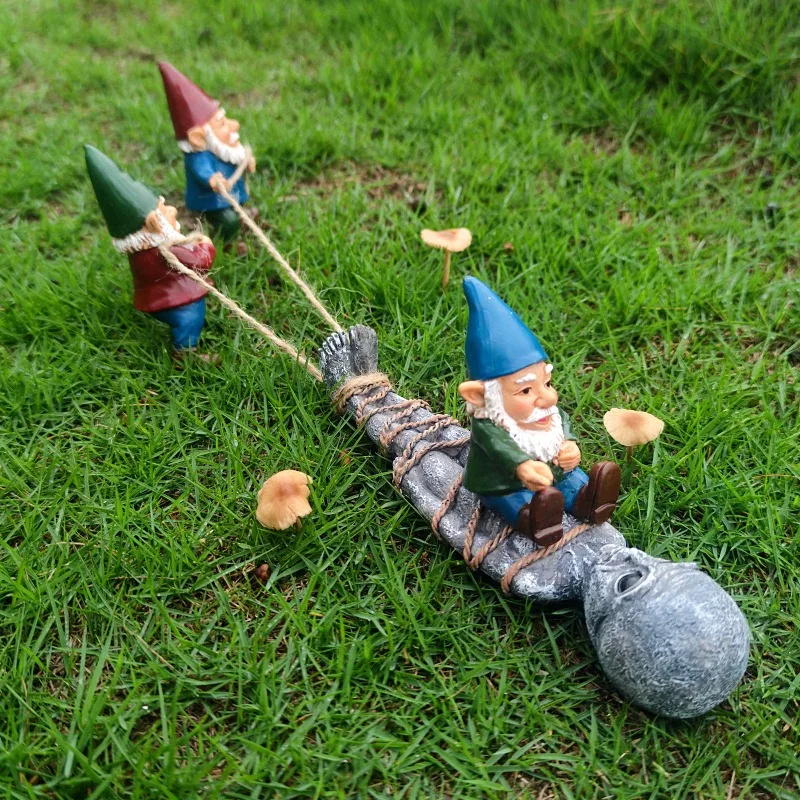 

Cross-Border Resin Fishing Gnome & Dwarf Decor Statues for Villa Garden Pool Courtyard
