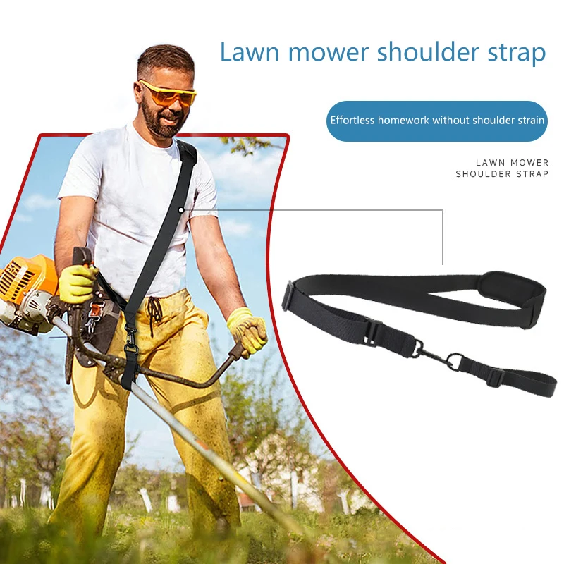 

Adjustable Shoulder Strap For Brush Cutter Trimmer Lawn Mowers Single Shoulder Padded Harness Strap Trimmer Strap Tool