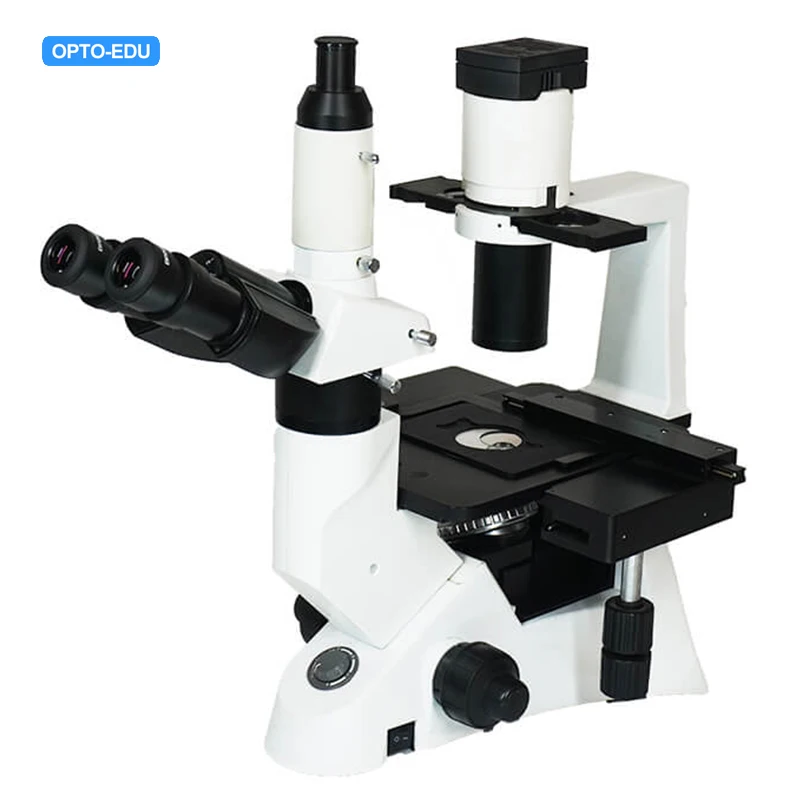 OPTO-EDU A14.1021 400x Trinocular Inverted Biological Microscope