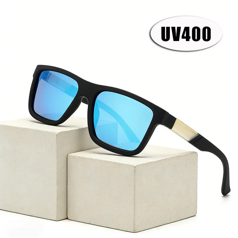 

Retro Brand Designer Polarized Sunglasses Fashion Square-Frame High-End Men's Sun Glasses Outdoor UV400 Classic Driving Shades