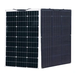 Flexible Solar Panel 18V 80W Size 885*540MM Lightweight PET Panels Monocrystalline for RV Car PAD Yacht Outdoor Battery Charger