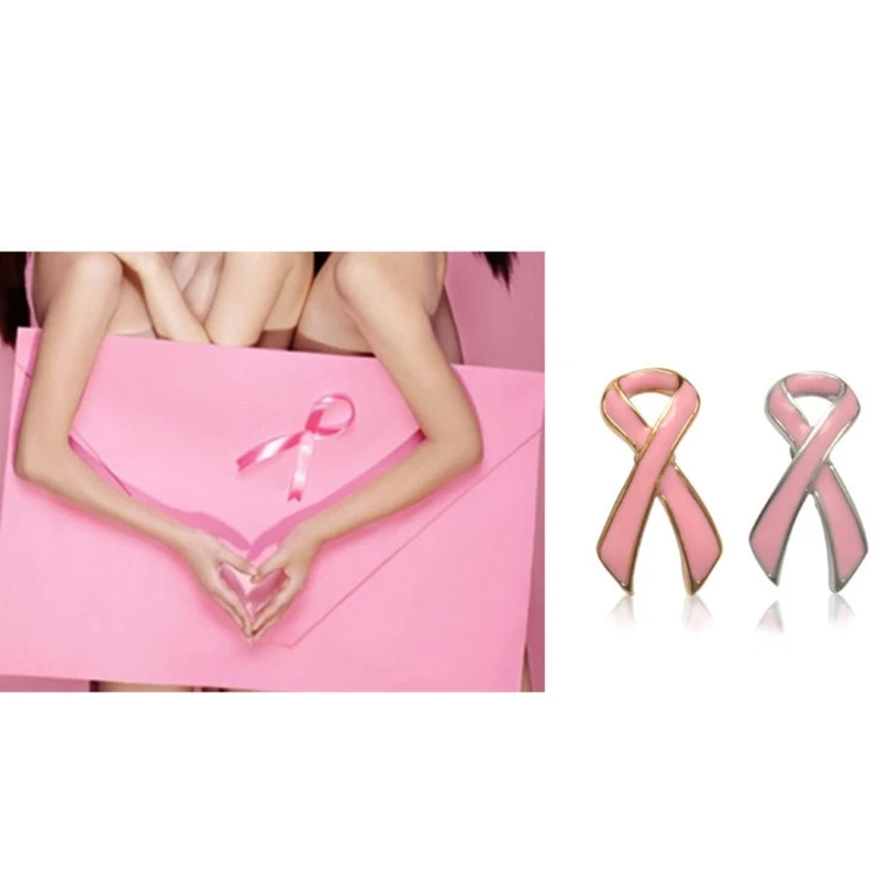 Pink Ribbon Fan-Reversnadel, trendiges Accessoire für Männer und Frauen für wohltätige, öffentliche und gesellschaftliche