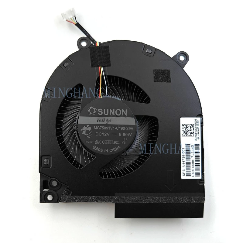 M  New for HP Victus 16-R 16-R0073CL TPN-C169 CPU / GPU Cooling Fan N44738-001 DC12V