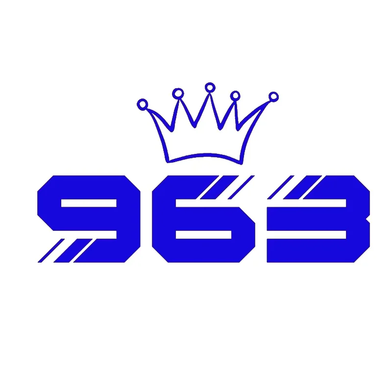 الكرتون سيريا خريطة 963 سيارة ملصق دراجة نارية خوذة سباق الكمبيوتر المحمول جذع الجسم نافذة السيارة مقاوم للماء شارات الفينيل ديكور